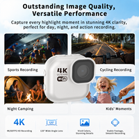 Sprite H8Pro 4K 60FPS Başparmak Hareketli Kamera EIS Dokunmatik Ekran Manyetik Aksesuarlar 30M Su Geçirmez Kılıf MicroSD