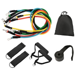 11 pz Set RTS 100 LBS TPE Logo personalizzato formazione tonificante uomini cinturini alla caviglia braccio <span class=keywords><strong>gambe</strong></span> esercizio tubo di resistenza fasce <span class=keywords><strong>con</strong></span> manici in schiuma - Product Image 1