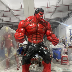 Venta de Fábrica, Decoración para Exteriores, Figuras de Acción de Películas de Superhéroes, Hombre Musculoso, Estatua de <span class=keywords><strong>Hulk</strong></span> de Tamaño Real en Fibra de Vidrio, Escultura de Resina - Product Image 5
