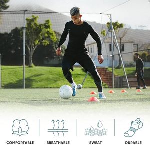 Calcetines Deportivos Personalizados para Hombre, Antiolor, Transpirables, Acolchados, con Logotipo en el Puño, para Correr, Gimnasio, Deportes de Equipo, Jóvenes y Niños - Product Image 5