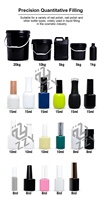 Machine de remplissage semi-automatique de gel UV pour ongles, machine de remplissage de vernis gel UV, remplisseuse cosmétique pour petites séries avec système de chauffage