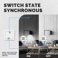 Module d'interrupteur intelligent WiFi Zigbee MOES Mini, module DIY, interrupteur d'éclairage 1/2 voie, télécommande, IP20, compatible Alexa et Google Home