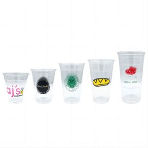 Vasos de Plástico PET Desechables Transparentes para Smoothies, Té de Burbujas y Café, con Tapa, Personalizables con Logotipo, 8/12/14/16 oz - Product Image 5