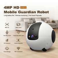 WJ-DH013 Robot Caméra IA pour Animaux de Compagnie, Jouet pour Chat, 4MP HD, Laser Interactif, Retour Automatique, Recharge 10000mAh, Audio Bidirectionnel