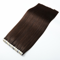 Harga Grosir Ekstensi Rambut Tape Remy Double Drawn 12A Asli Raw Brazil 100% Rambut Manusia Alami Seamless Tape in Hair Weft