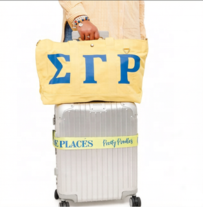 กระเป๋าผ้ากำมะหยี่ลายตัวอักษรกรีก Zeta Delta SGR กระเป๋าสะพายไหล่ของขวัญสโมสร - Product Image 5