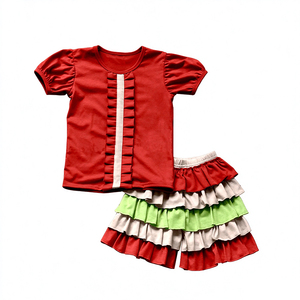 Conjunto de Ropa para Niñas con Estampado de Seda de Leche, 2 Piezas, Vestido y Pantalones, Lindo Patrón de Dibujos Animados, Ropa Suave de Seda de Leche para Niños Pequeños - Product Image 4