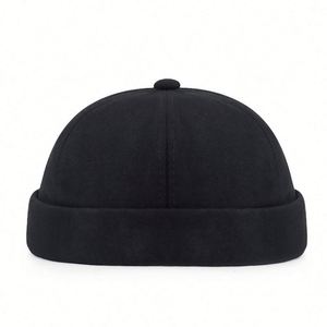 Boina de Béisbol Retro Personalizada, Estilo Hip-Hop, Versátil, de Algodón, Unisex, con Hebilla Metálica, sin Visera, para las Cuatro Estaciones - Product Image 3