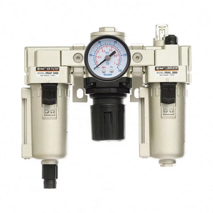 HNAC3000-03 G3/8 ''FRL 3 adet sıkıştırılmış hava su filtresi ayırıcı basınç tahliye regülatörü ve yağ yağlayıcı - Product Image 1