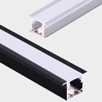 Profilé d'extrusion LED en PVC écologique pour rail de guidage de support de projecteur de supermarché