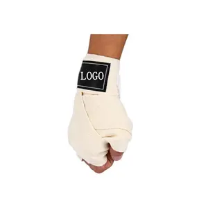 면 권투 Handwrap 주문 로고 직물 싸움 포장 붕대