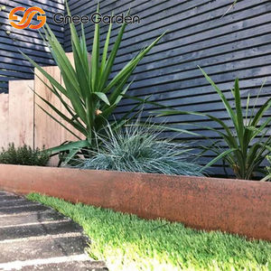 GNEE Modern Rectangular Corten Steel Retaining Wall Bed Natural Finish for Outdoor Flower Beds Edging Weather-Resistant - Product Image 5