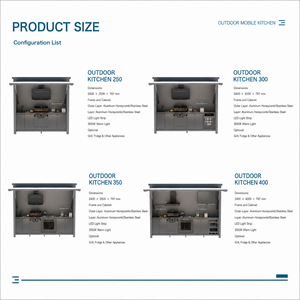 Mueble de Cocina para Exteriores, Isla de Cocina para Barbacoa con Parrilla, Fregadero, Refrigerador y Almacenamiento para Patio, Jardín, Terraza, Área de <span class=keywords><strong>Bar</strong></span> junto a la Piscina - Product Image 5