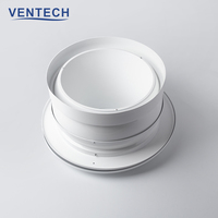 Diffuseur de jet d'air réglable en aluminium pour système de climatisation Ventech HVAC ODM/OEM