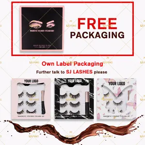 Invisible Magnetic Eyelashes Set For 3d Mink Magnetic Eyelashes And Eyeliner Set With Eye Lash Magnetic Liner Magnetic Lashes