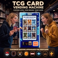Distributeur automatique de figurines de collection pour cartes à collectionner, packs surprises et petites figurines sur le thème de l'anime, avec support mural