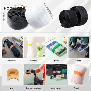 Tùy Chỉnh Kích Thước 70% Polyester 30% Nylon Căng Móc Và Vòng Lặp Fastener May Trên Vải Móc Và Vòng Lặp Băng Cho Quần Áo Giày - Product Image 6