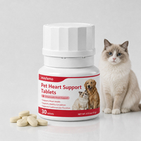 Complément cardiaque Waylemo pour chiens souffrant de problèmes cardiaques, CoQ10, Taurine, Ginsénoside pour le bien-être des chiens âgés, 30 comprimés