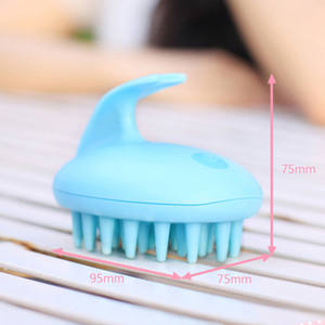 Électrique de Tête de Cuir Chevelu Cheveux Lavage Rond De Silicone De Cheveux Cuir Chevelu Massage Peigne Cheveux Shampooing Massage Peigne Cuir Chevelu Masseur Vibrant Brosse - Product Image 5