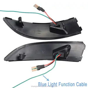 LEDダイナミックターンシグナルライトサイドミラーシーケンシャルインジケーターブリンカーランプforFord Fiesta MK6 VI /UK MK7 2008-17 B-Max 2012-17