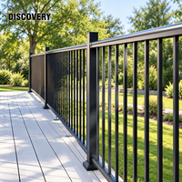 Système de balustrade en verre sans cadre pour balcon avec profilé en U, embout de balustrade en verre et balustrade en verre trempé