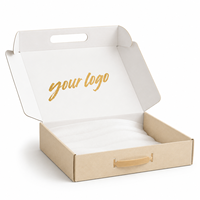Caja de Cartón Corrugado Reciclable, Embalaje de Papel Sostenible con Diseño de Bajo Contenido Plástico, Cumple con la Normativa EU PPWR, para Envíos de Comercio Electrónico