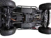YIKONG YK4107 PRO Voiture Télécommandée 4X4 Tout-Terrain Brushless Échelle 1:10 Avec Servo 25KG, Double Vitesse, Blocage de Différentiel, Engrenages Métalliques et Phares LED