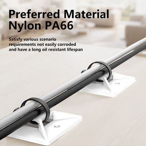 כבל טי הר העניבה מסך מארגן דבק עצמי פלסטיק קליפים מדפים חוט מדפים עבור כבל שולחן הרכבה - Product Image 6