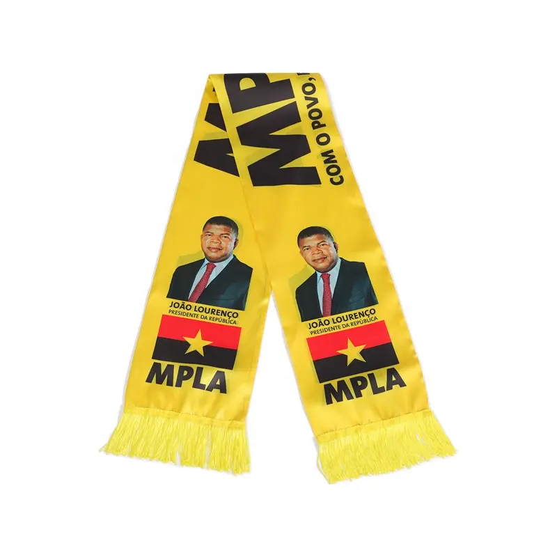 Custom Zijden Sjaal Afdrukken Hoofd Sjaal Voor Polyester Verkiezing President