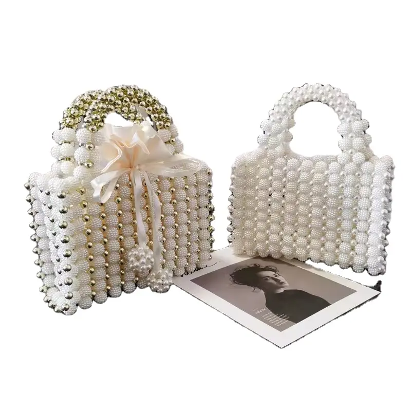 new vintage MINI pearl bag bag pearl beaded pearl bag