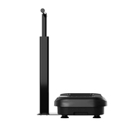 Plataforma Vibratoria con Asa Extraíble, 200W, 1-99 Velocidades, Máquina de Vibración Electromagnética Vertical, Acero ABS, Gimnasio en Casa