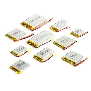 Batería de polímero de litio personalizada Lipo 3,7 voltios celda de batería Lipo 383450PL 503040 752040 802530 3,7 V 600mAh 0,6 Amp para dispositivos GPS