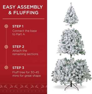 Idea de Nuevo Producto 2026: Árbol de Navidad Nevado de 6 pies (180 cm) de Alta Calidad, Hecho en China - Product Image 3