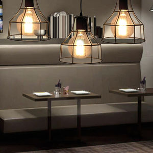 Modern Dining Room Bar Indoor Art Decor Metal Frame Teto Luminárias com Pingente Luz Elegante Hanging Chandelier - Product Image 1