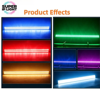 Barre lumineuse LED 450W à stroboscope, 672+112 LED RGBW, 32+16 segments de pixels, DMX RDM, gradation 16 bits pour scène et spectacle DJ