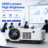 Projecteur laser à courte focale 3LCD 6500 lumens WXGA 1280x800 pour l'éducation et les salles de conférence