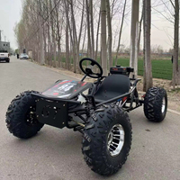 Nuevo Diseño, Karting Todoterreno con Neumáticos Anchos de 8 Pulgadas, Carga de 200 kg, Motor de Gasolina de 212 cc y 4 Tiempos, Freno de Disco Hidráulico, Go Kart Cross para Adultos