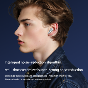 Écouteurs intra-auriculaires <span class=keywords><strong>Bluetooth</strong></span> pour jeux, réduction de bruit, connectivité instantanée 2,4 GHz, latence ultra-faible, écouteurs de jeu moulés sur mesure - Product Image 3
