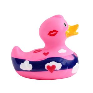 Canard en caoutchouc PVC personnalisé pour tout-petits, idéal pour les jeux aquatiques des enfants, jouets de bain imprimés en gros pour la baignoire - Product Image 4