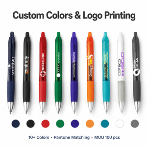 Bolígrafo Retráctil de Plástico Personalizado SL, Bolígrafo Promocional con Clic Intenso, Agarre Suave de 0.7mm para Oficina y Regalo - Product Image 3