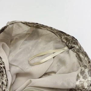 <span class=keywords><strong>Jupe</strong></span> <span class=keywords><strong>longue</strong></span> plissée à taille élastique pour femmes en mousseline de soie respirante avec broderie à imprimé léopard et volants décoratifs Street Wear - Product Image 3