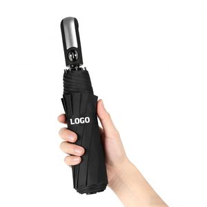 ร่มพับพิมพ์โลโก้ Xj169 ปรับแต่งได้ ป้องกันลม พิมพ์ลายแบรนด์ ของขวัญส่งเสริมการขาย ร่มพับแบบกำหนดเอง OEM - Product Image 1