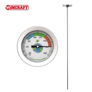 Testeur de sol bi-métal numérique de 54mm sonde en acier inoxydable de plante de jardin extérieur avec thermomètre pour sol de compost - Product Image 2