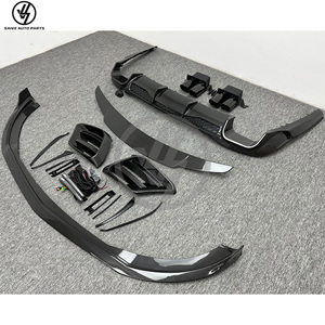 Kits de pare-chocs en fibre de carbone sèche style B pour Mercedes Classe S W223 S450/S500 2021-2024, comprenant aileron arrière, diffuseur, embouts d'échappement et lèvre avant - Product Image 6