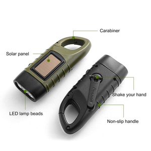 Solar al aire libre recargable Dynamo linterna de emergencia lámpara recargable - Product Image 2