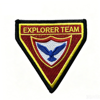 Badge en tissu thermocollant 3D personnalisé avec logo sur mesure, petits et grands modèles en gros pour vêtements, patch brodé