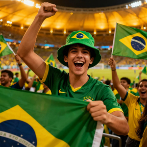 Chapeau Bob Décontracté Personnalisé à Motif Drapeau National pour l'Été, Protection UV, Idéal pour les Fans de Football - Product Image 3