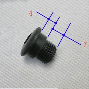 Tornillo de cambio de marchas para bicicleta, tornillo de montaje de acero de 4x7mm para accesorios de palanca de cambios de bicicleta de 7 velocidades - Product Image 1