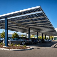 Système de montage solaire pour carport H2 Solar OEM, structure robuste, projet sur mesure