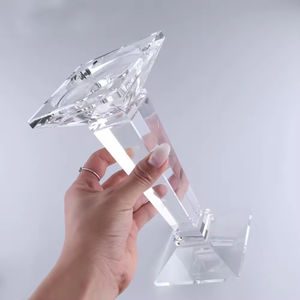 Parti düğün dekorasyon kristal düğün mumluğu masa kristal ayağı mumluk şamdan - Product Image 3